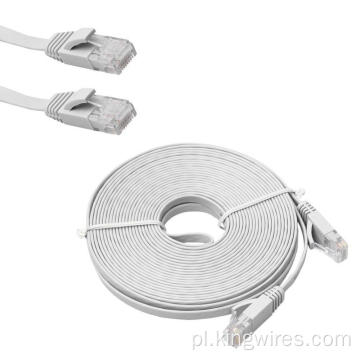 Płaski kabel Ethernet 50FT CAT6 VS okrągły